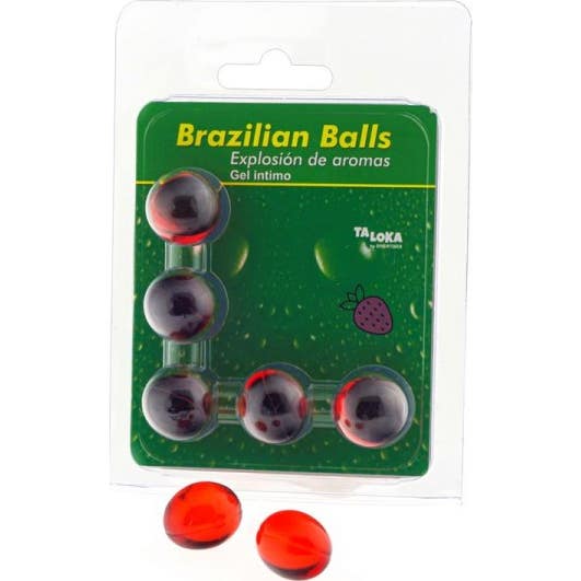 Diverty Sex Taloka Brazilian Balls Intimate Gel Strawberry 5uds