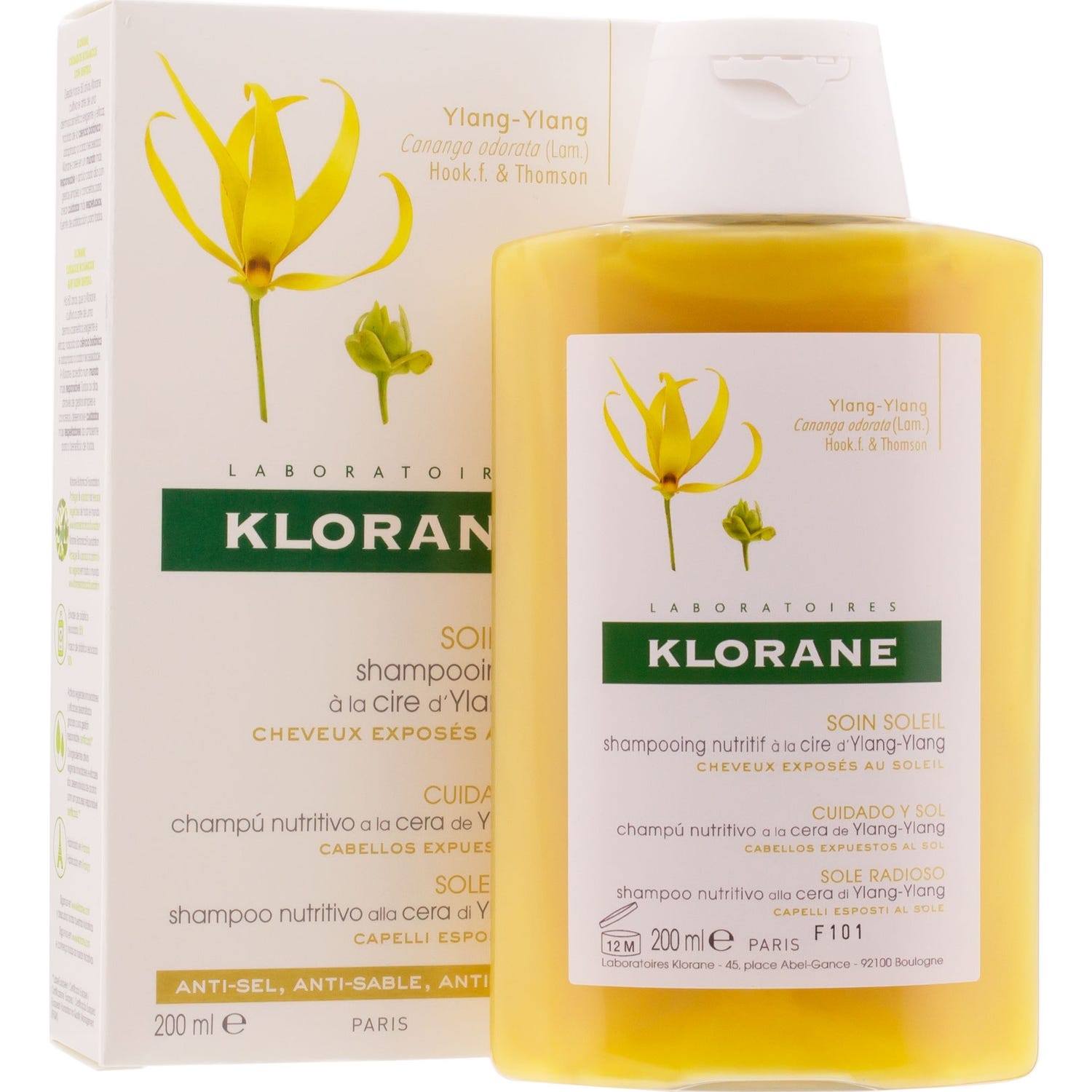 Klorane Ylang Ylang Shampooing Nutritif à la Cire d?Ylang ylang 200mL