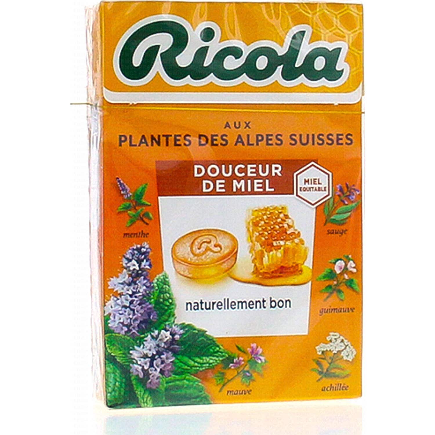Ricola Bonbons aux Plantes Suisses Gout Douceur de Miel 50g