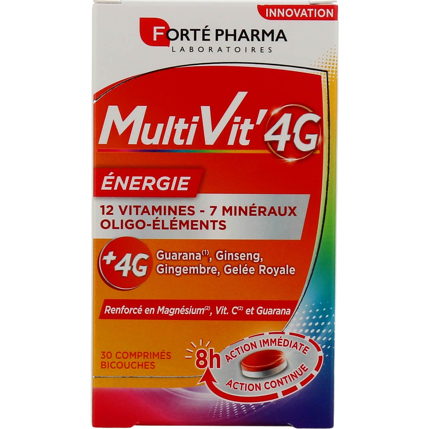 Forté Pharma MultiVit'4G Énergie 30 Comprimés