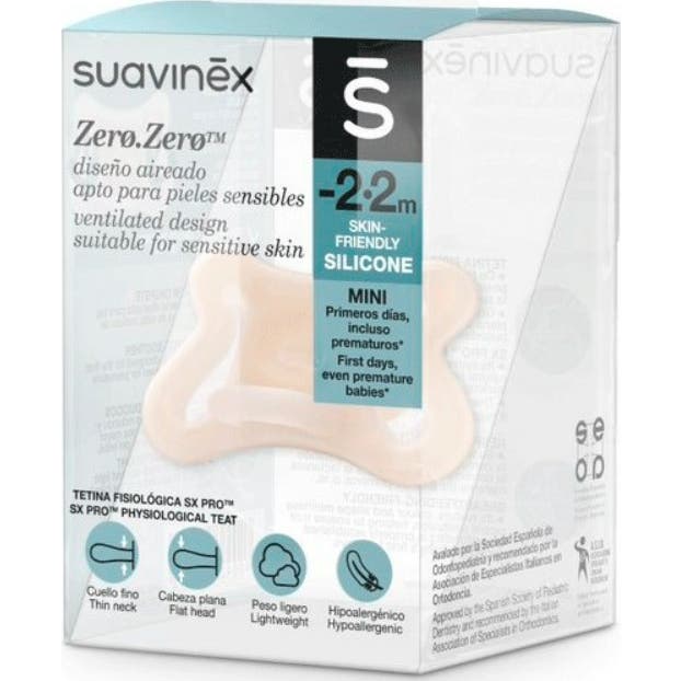 Suavinex Sucette en silicone Physiological Sx Pro Zero 2m 1 pièce