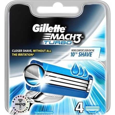 Gillete Pack Mach 3 Turbo 3 Refills 1pc