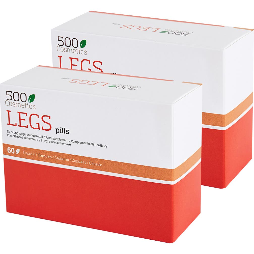 500Cosmétiques Jambes 60 Capsules x2