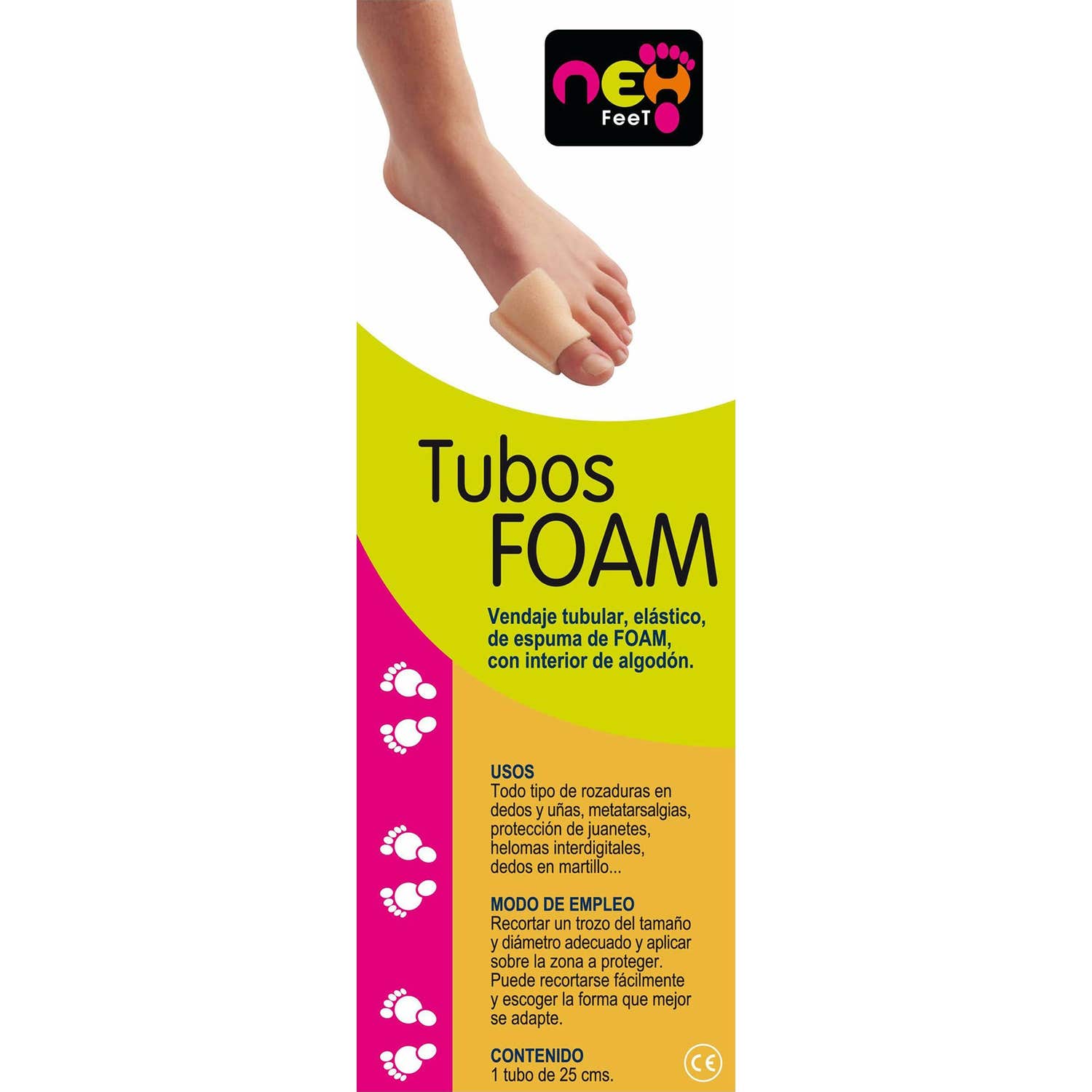 Neh Feet FOAM tubes N-3 25cm 1ud 1ud