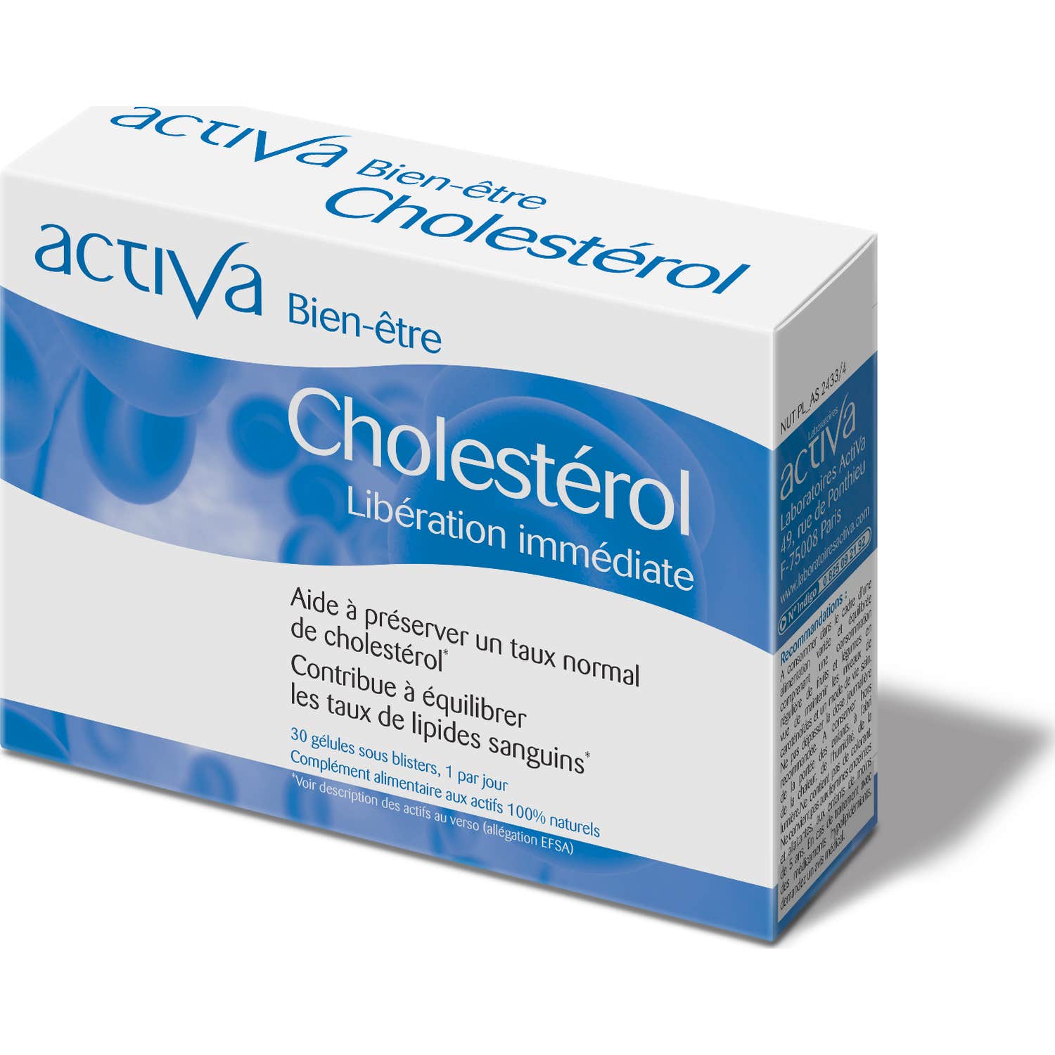 Activa Bien être Cholestérol 30 gélules
