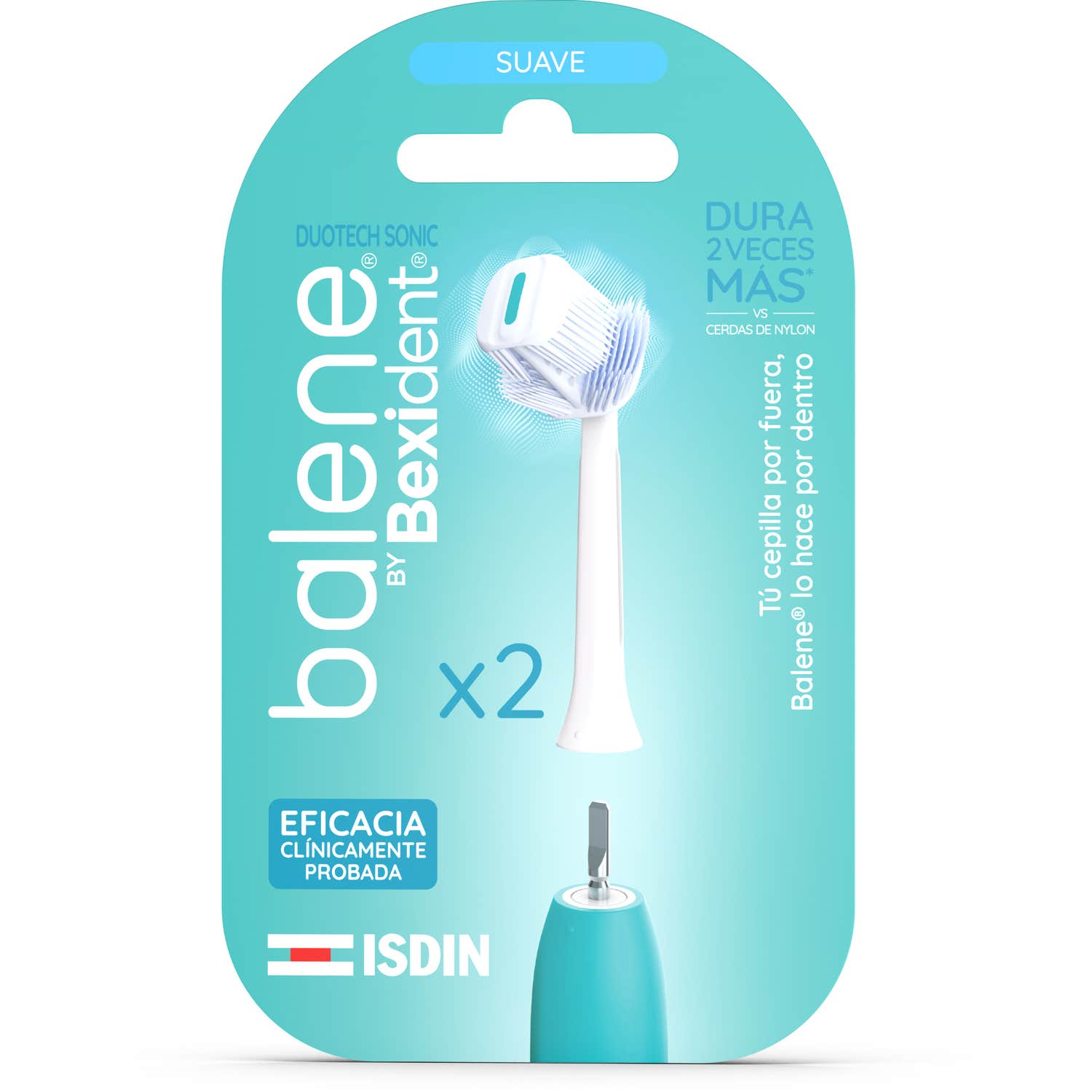 Balene Duotech Escova Suave Recargas 2 Unidades