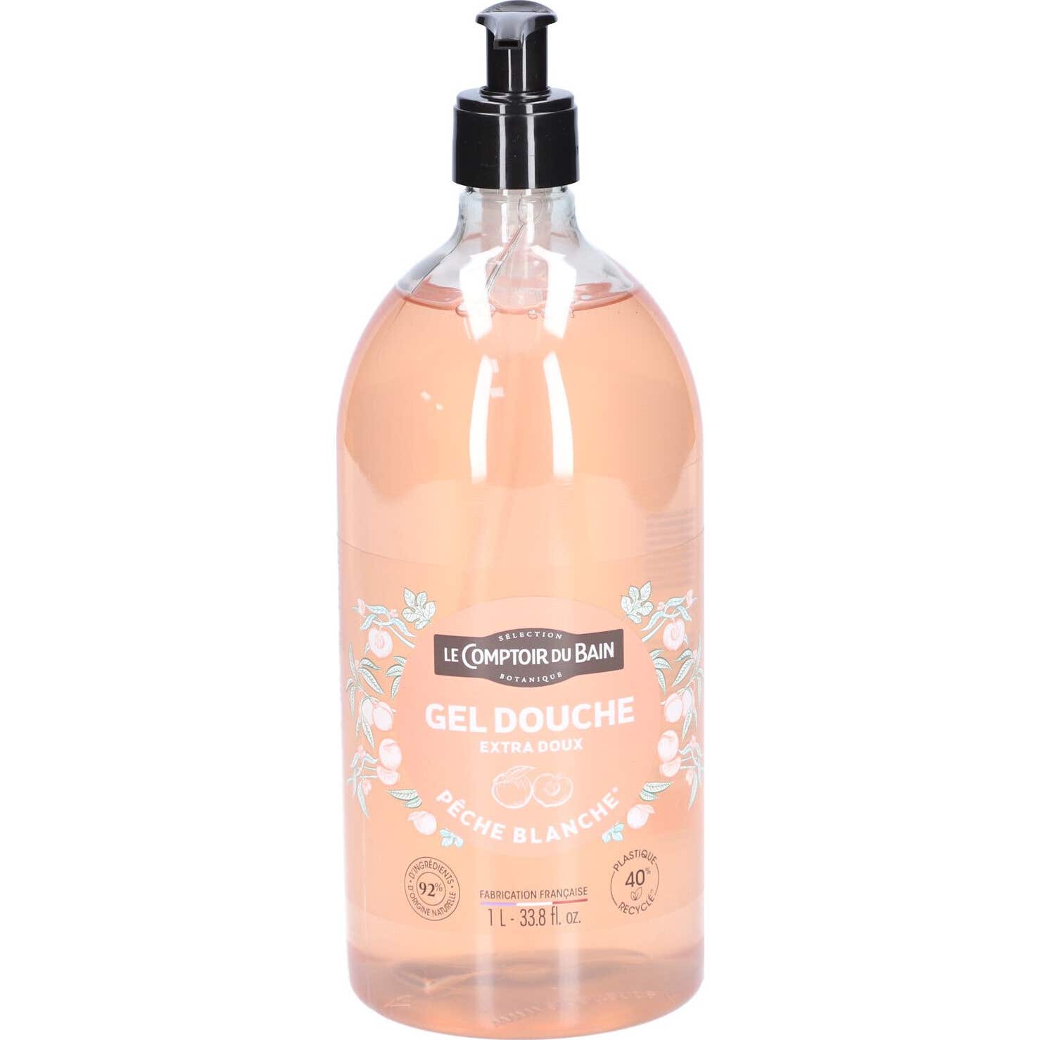 Le Comptoir du Bain Gel Douche Pêche Blanche 1L