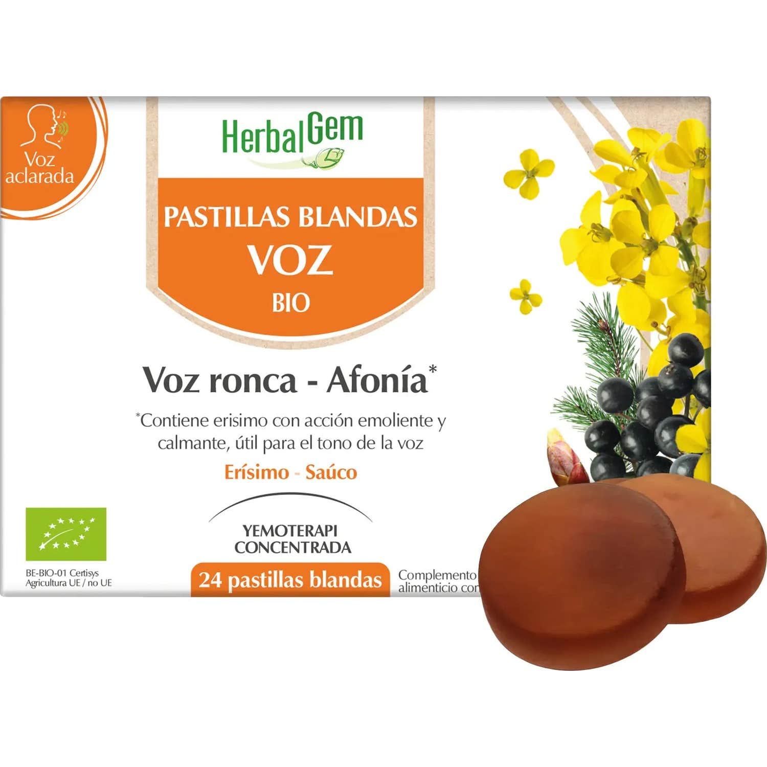 Herbalgem Soft Tabs Bio Voice Hoarseness-Aphonia 24comp