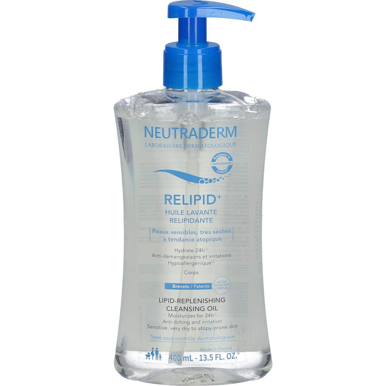 Neutraderm Relipid+ Huile Lavante Relipidante 400 ml