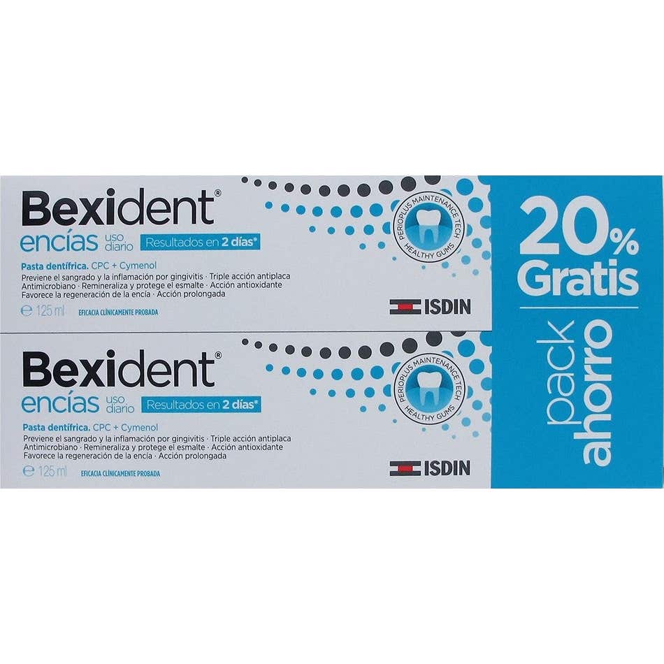 Bexident Gencives Dentifrice Usage Quotidien CPC + Cymenol 2x125ml