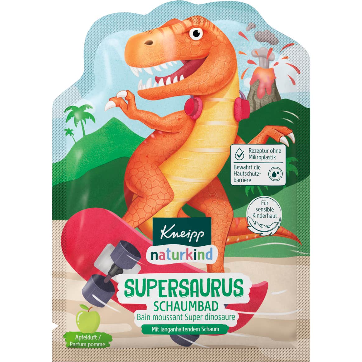 Kneipp Naturkind Bain Moussant Super Dinosaure Pomme 40 ml