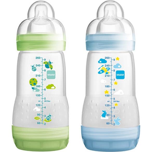 Mam Easy Start™ Biberon Anti-Colique Bleu 260ml x2