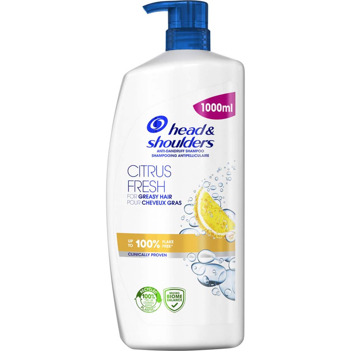 Head & Shoulders Citrus Fresh Shampooing Antipelliculaire Grass 1000 ml