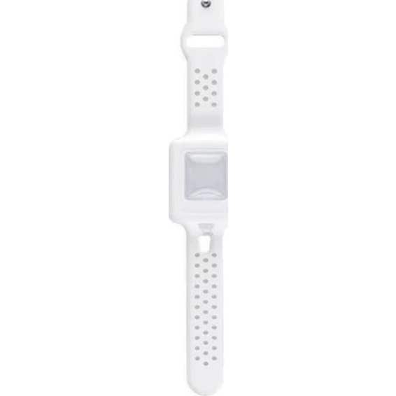 Bracelet blanc Cleands Gel hydroalcoolique rechargeable 10ml