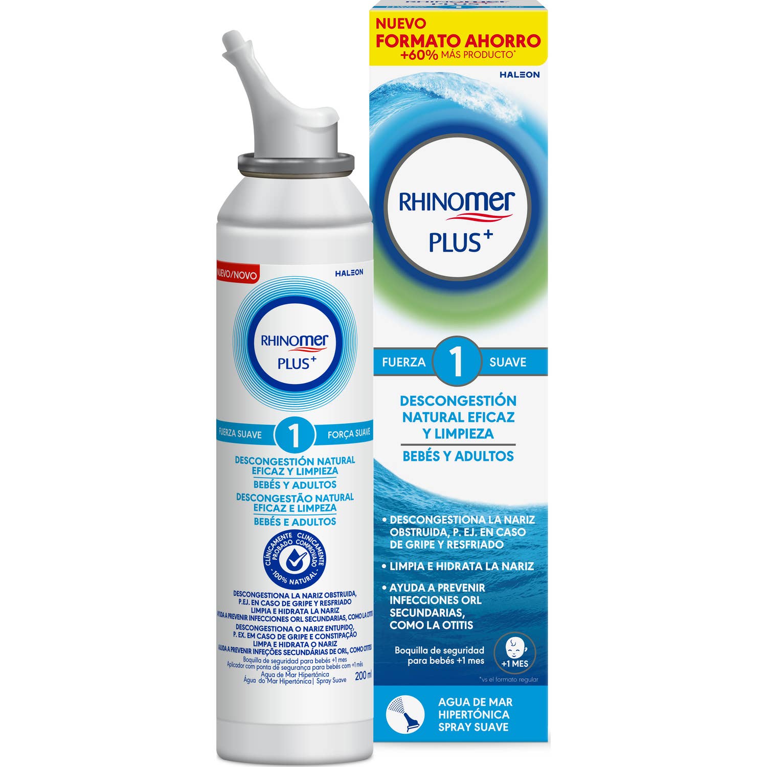 Rhinomer Plus Force 1 Bebés Et Adultes 200ml