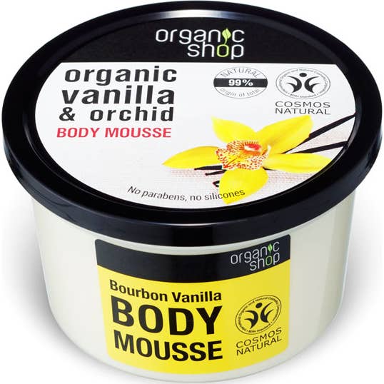 Organic Shop - Mousse pour le corps à la vanille Bourbon 250ml