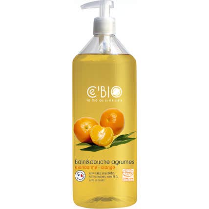 Ce'Bio Gel Bain Douche Agrumes Mandarine Orange 500ml
