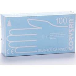 Gants en vinyle Corysan taille moyenne 100pcs