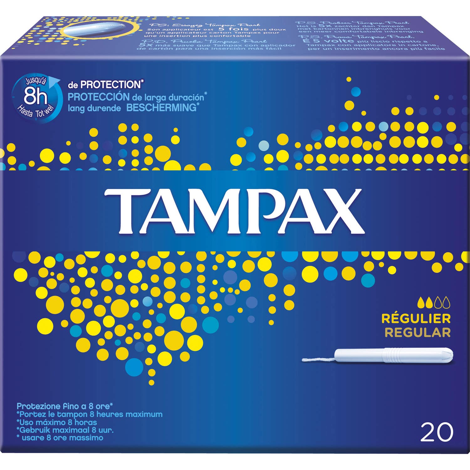 Tampax Boîte Bleue Régulier 20Pcs