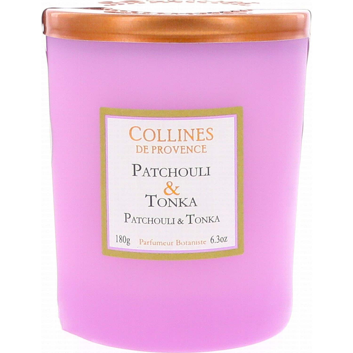 Collines De Provence Bougie Parfumée Patchouli & Tonka 180g