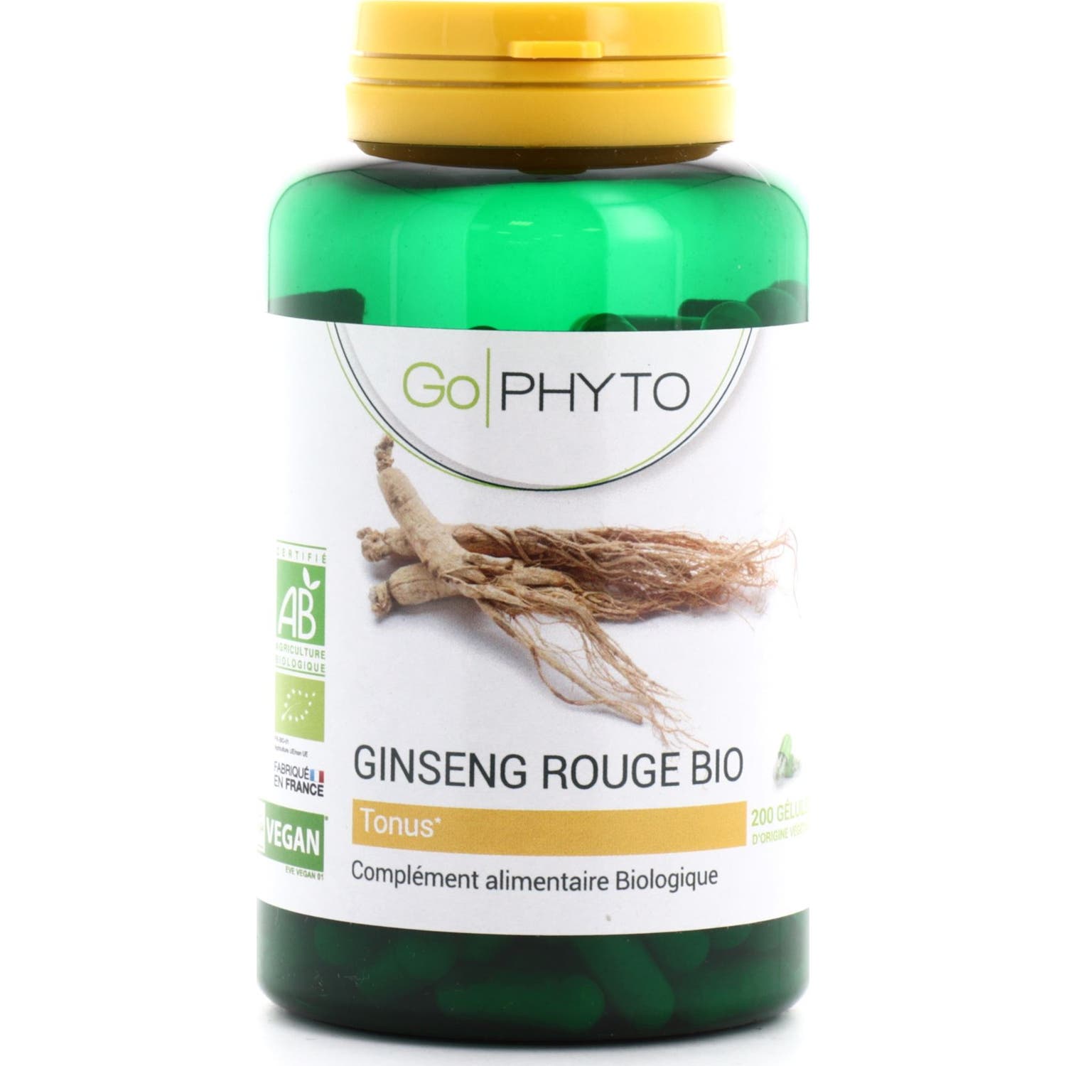 Go Phyto Ginseng Rouge Bio 200 Gélules