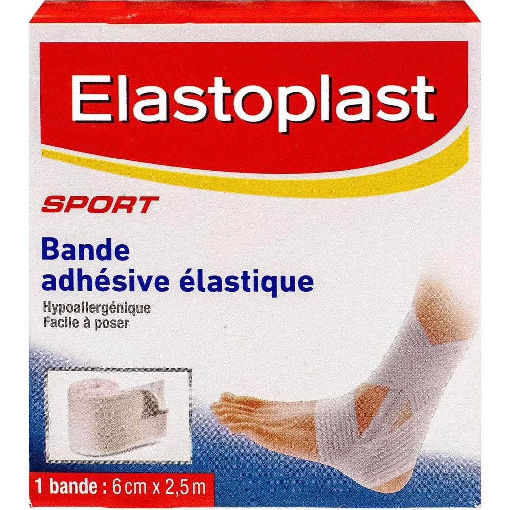 Elastoplast Bande Adhésive Elastique 6Cm x 2,5M