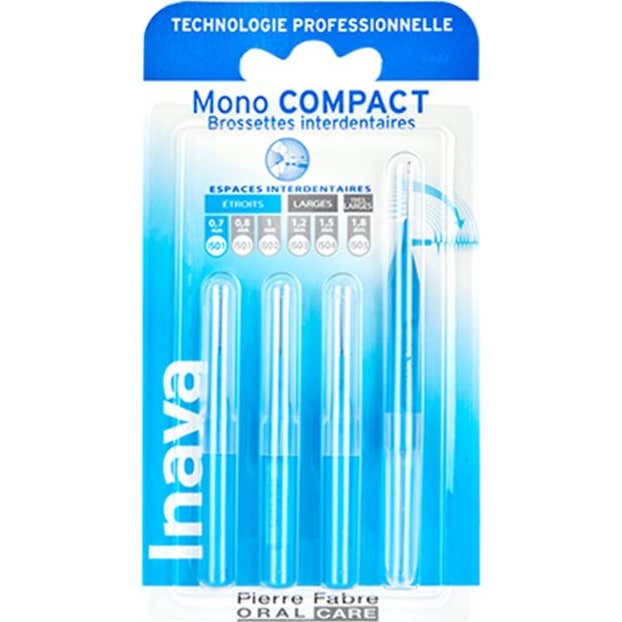 Inava Brossettes Interdentaires Mono Compact Bleu 0.7mm 4uts
