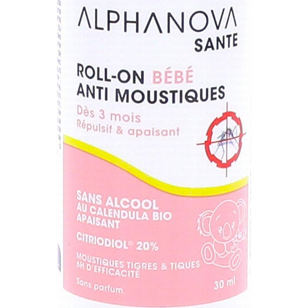 Alphanova Santé Roll-On Bébé Anti Moustiques 30ml