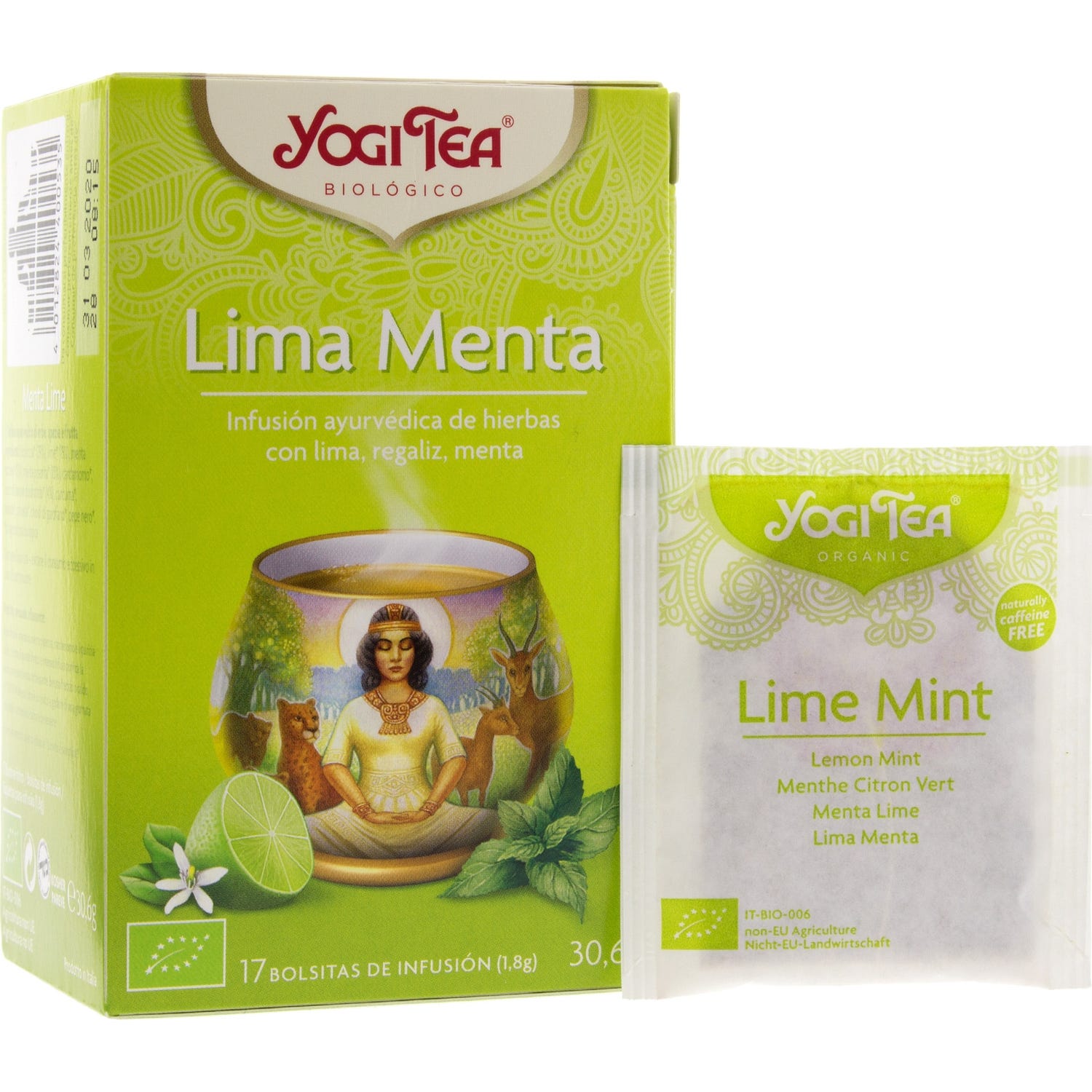 Yogi Tea lima y menta menta 17 bolsas