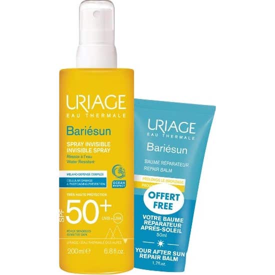 Spray Uriage Pack Spf50 200 Ml + Baume après soleil 50 Ml