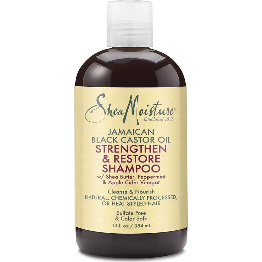 Shea Moisture Shampooing Strengthen & Restore à l'huile de ricin noir de Jamaïque 384ml