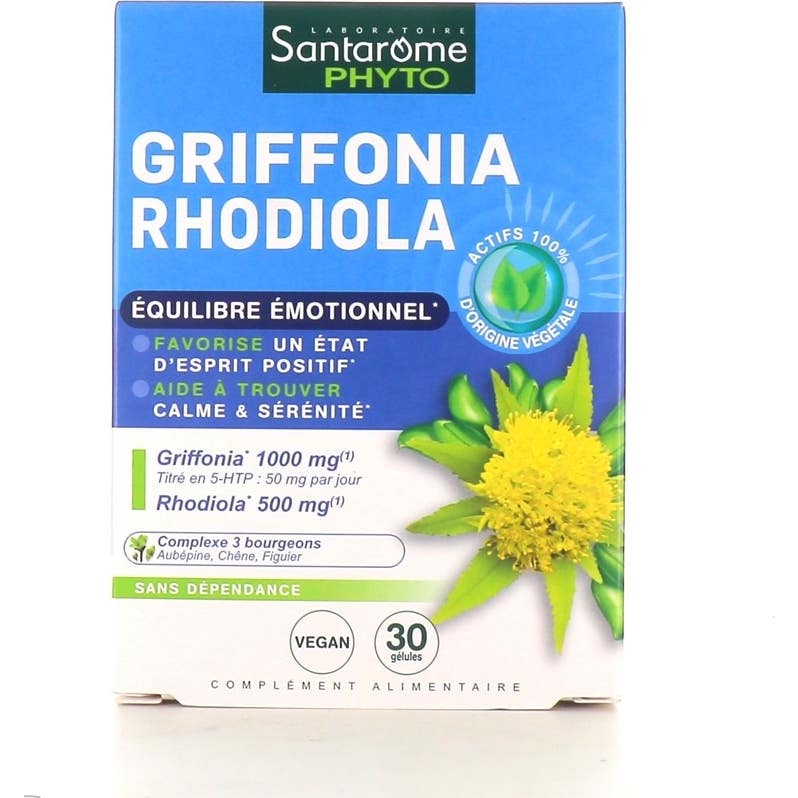 Santarome Griffonia Rhodiola 30caps