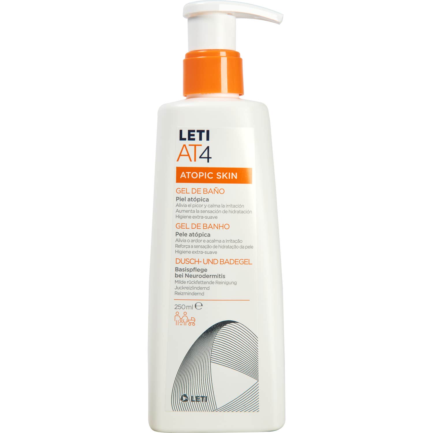 LetiAT4 Atopic Skin Gel Douche 250ml