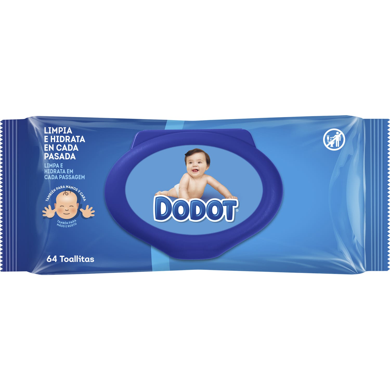 Dodot Blue lingettes bébé 64uds