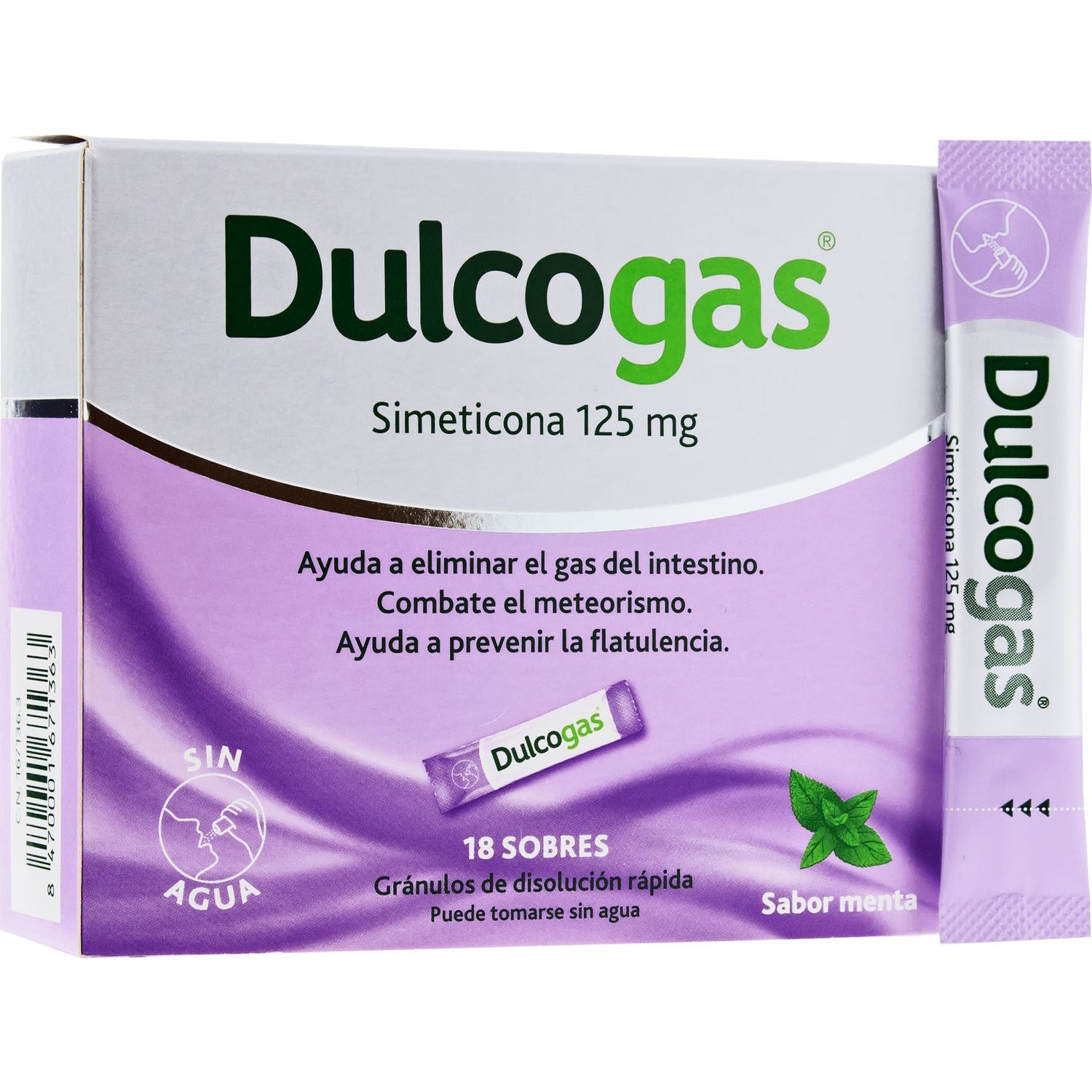 Dulcogas 18 sachets 125mg