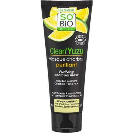 So Bio Etic Clean Yuzu Masque Visage Purifiant 75ml