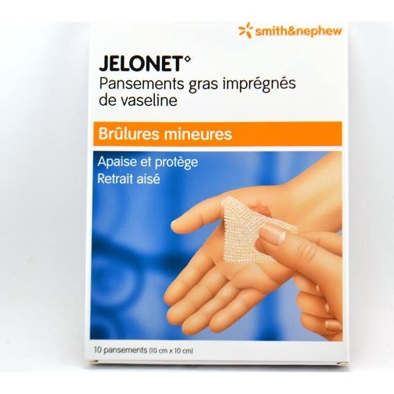 Jelonet 10 Cm X 10 Cm Boite De 10 Pansements
