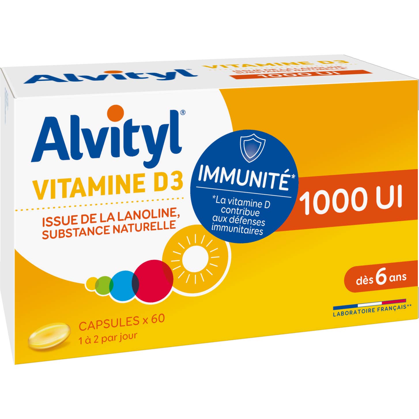 Alvityl Vitamine D3 1000Ui 60 Capsules