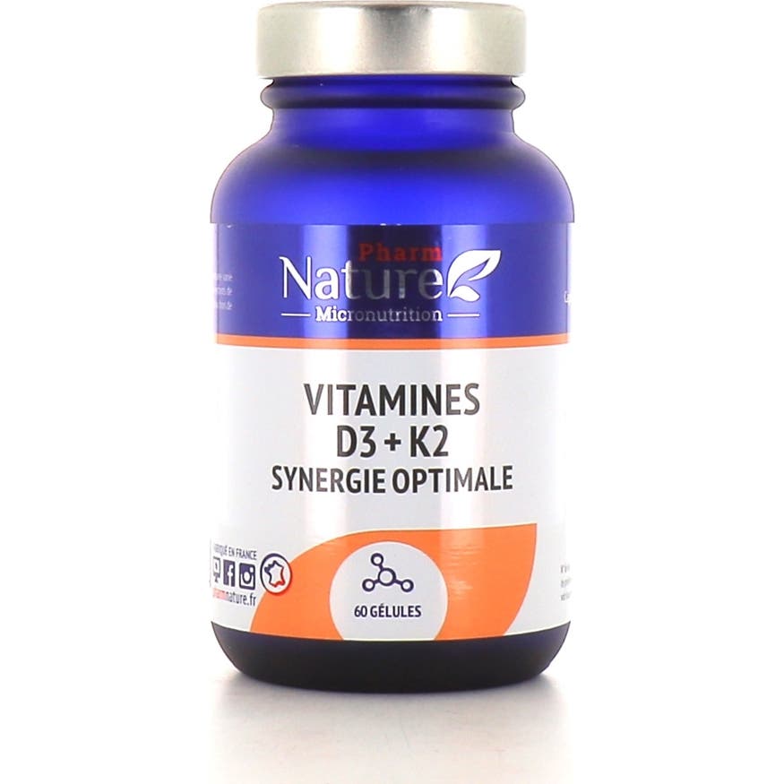 Nature Attitude Vitaminas D3+K2 Sinergia Optima 60 Perlas