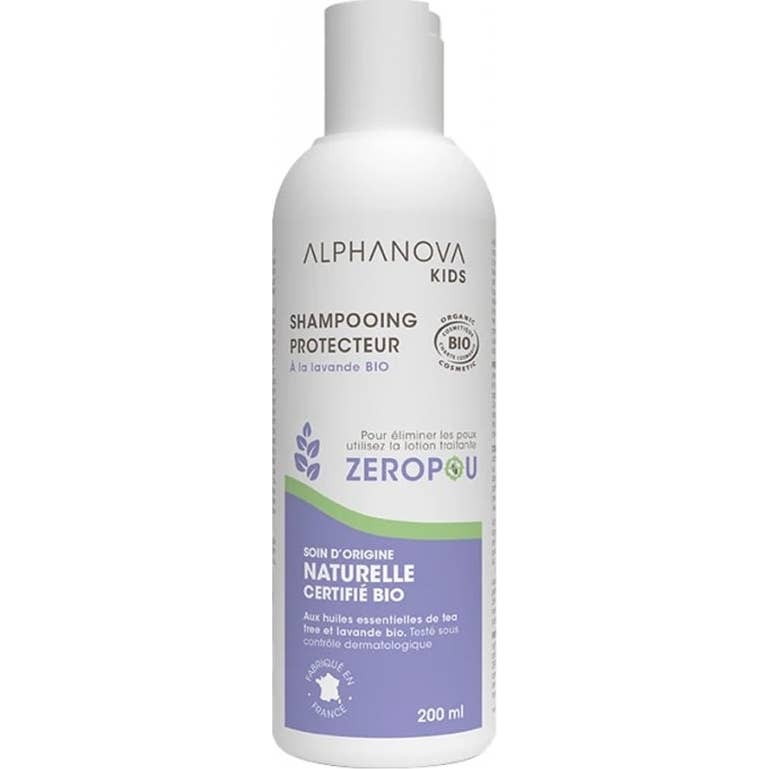 Alphanova Zeropou Shampooing Protecteur Lavande Bio 200Ml
