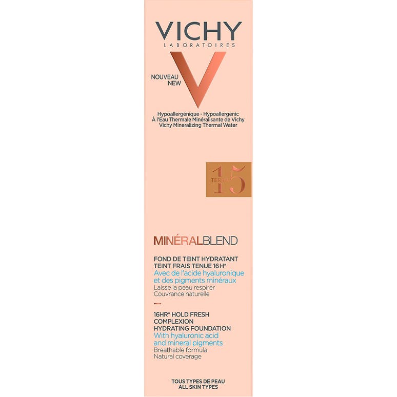 Vichy Minéralblend Fond de Teint Hydratant Teinte 15 TERRA 30mL
