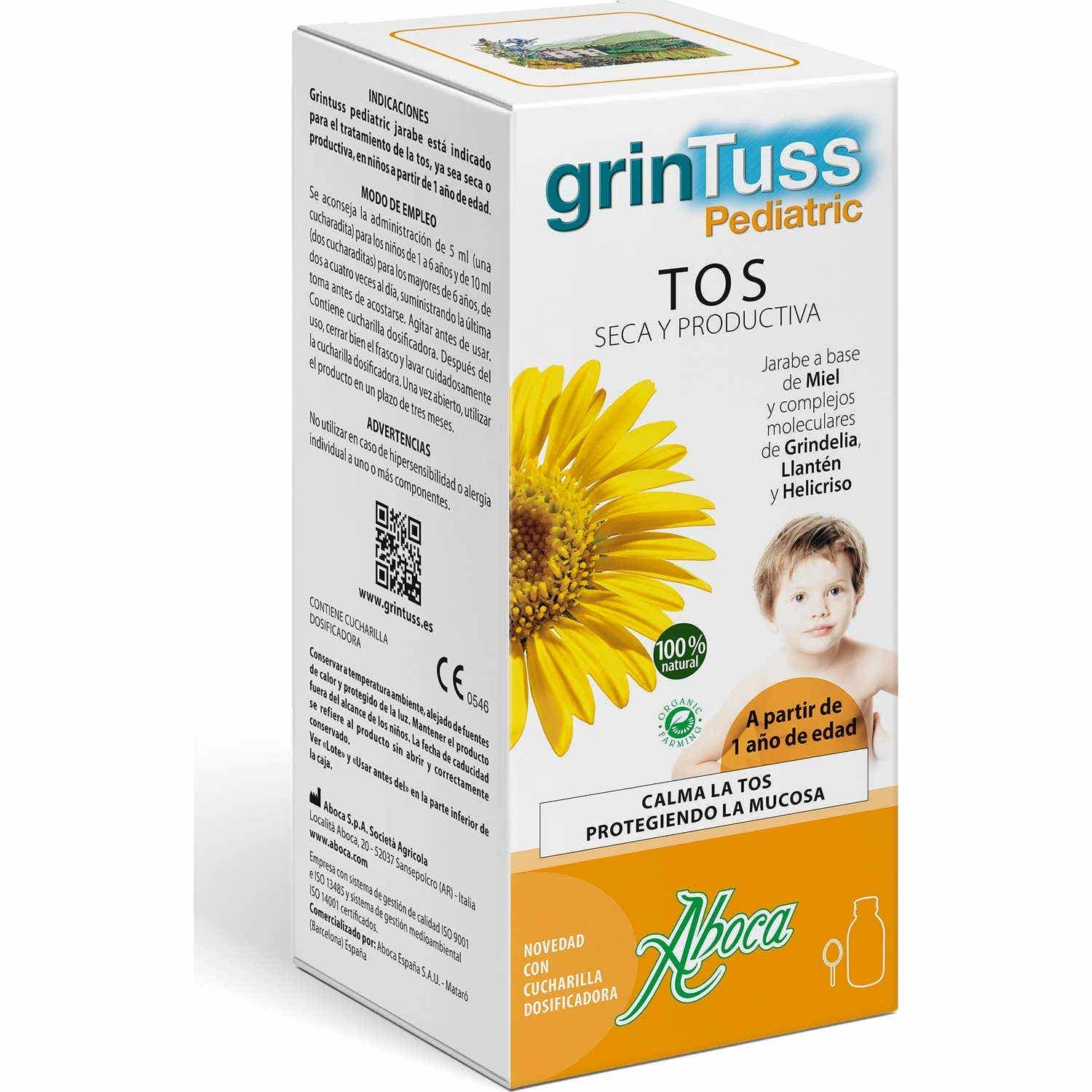 Aboca Grintuss Pediatric Toux Sèche et Grasse 210g