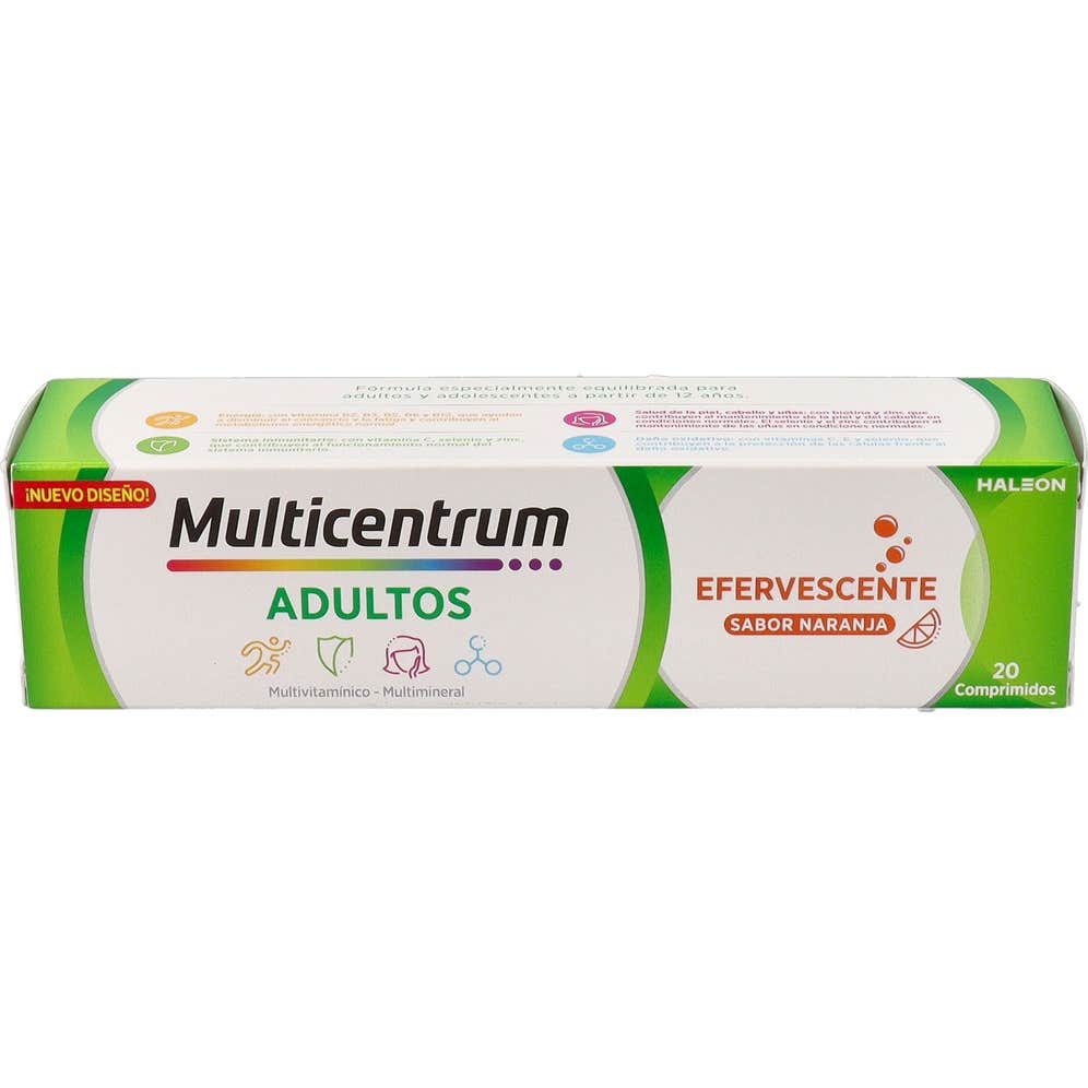Multicentrum 20 comprimés effervescents