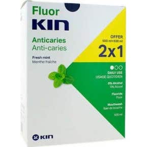 Fluorkin Daily Mint Rinse 500ml Pack 2x1