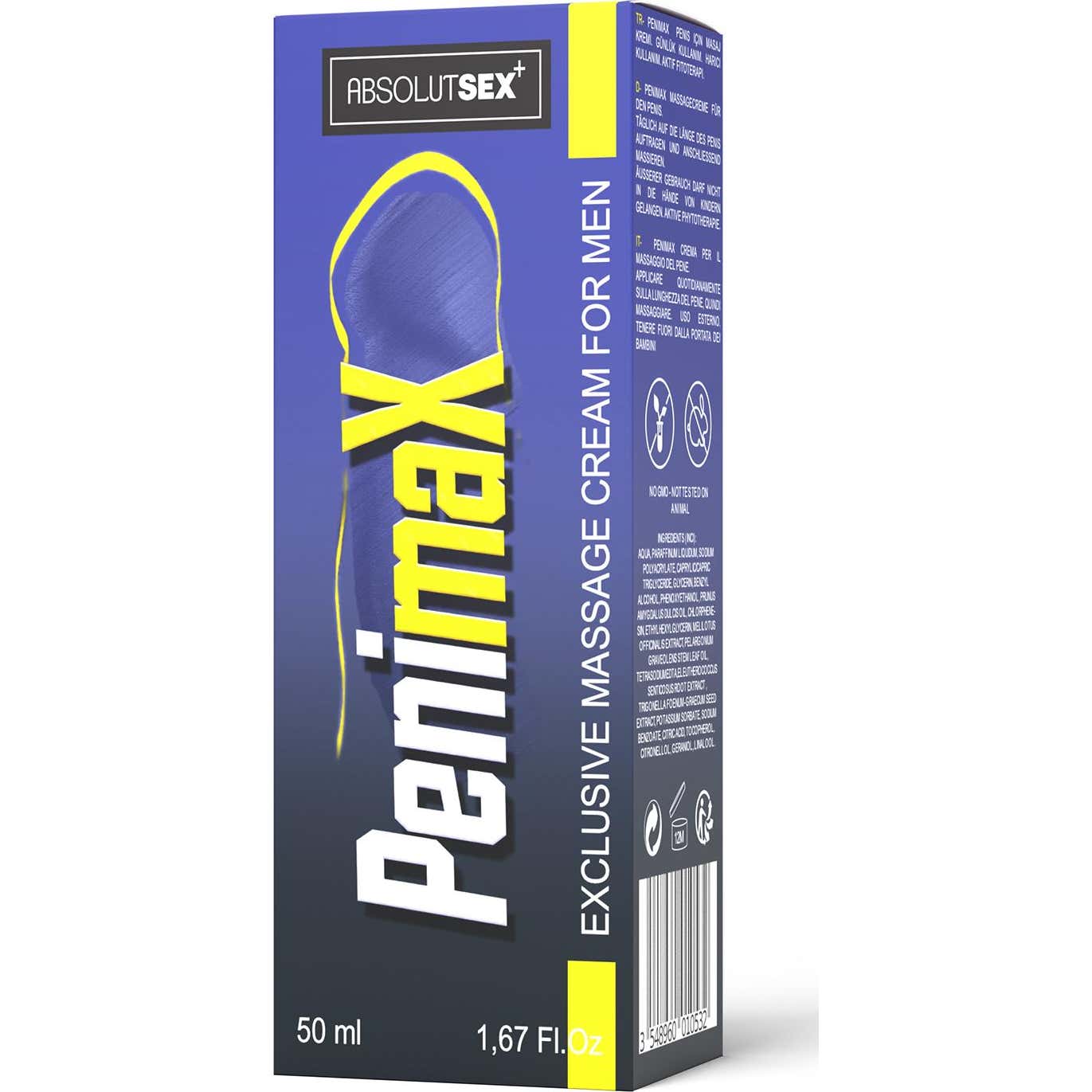 Homme Ruf Penimax Crème Hydratation Pénis + Érection 50Ml