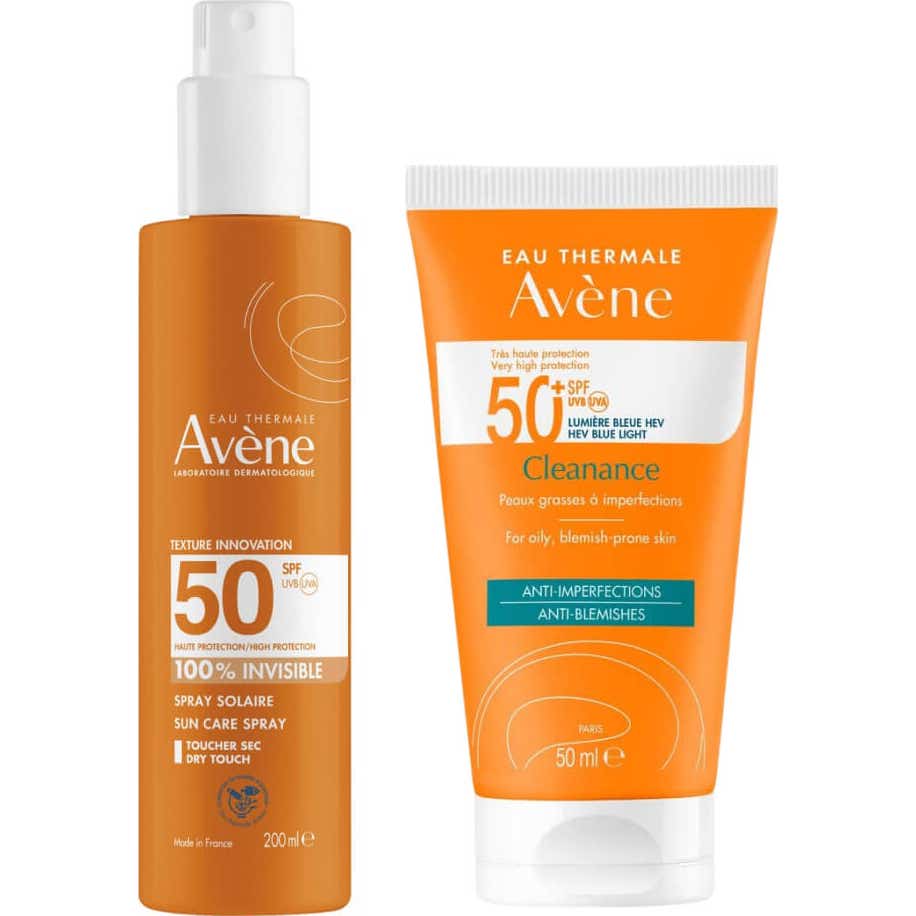 Avène Pack Cleanance SPF50+ 50ml + Spray Invisible SPF50 200ml