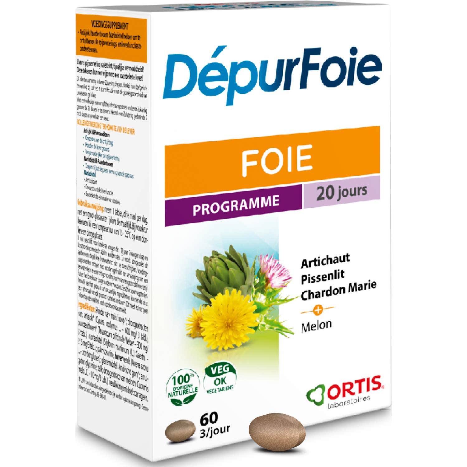 Ortis DépurFoie 60 Comprimés