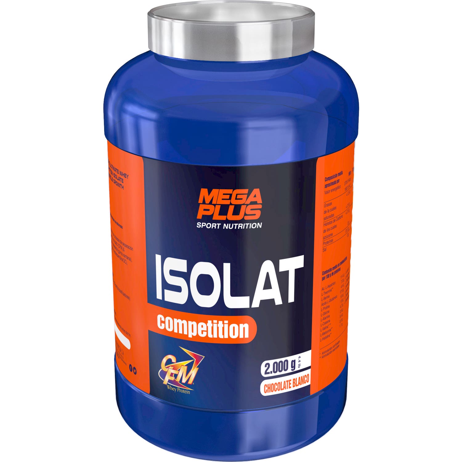 Mega Plus Isolat Competition Chocolate Blanco 1kg