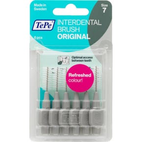 Brosses à dents Tepe Gris 1.3 6Pcs