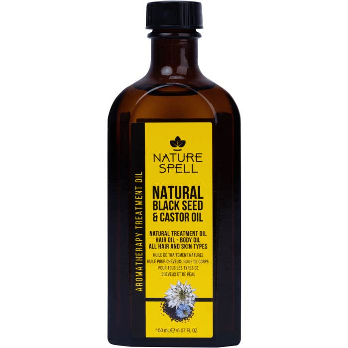 Nature Spell Huile Grain Noir Ricin Corps Cheveux 150ml